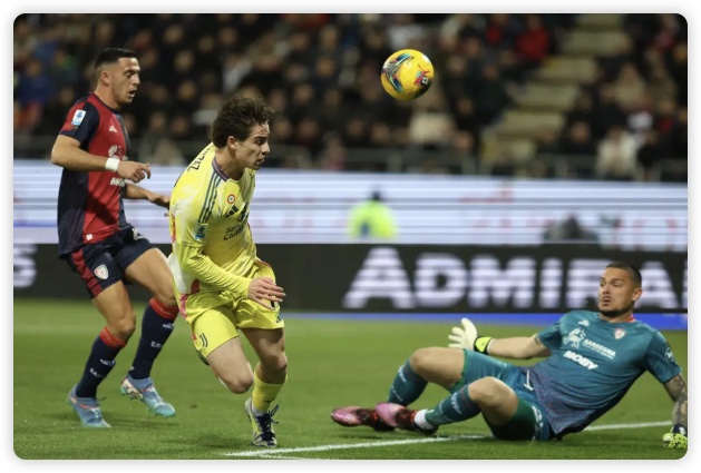 弗拉霍维奇制胜坎比亚索伤退 尤文1-0卡利亚里